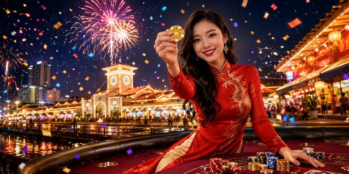 Phụ nữ áo dài Hồ Chí Minh trải nghiệm baccarat trực tuyến trong không gian hiện đại